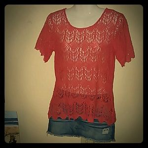 🛎SALE: Alex _ Marie Guave Scalloped Lace Top